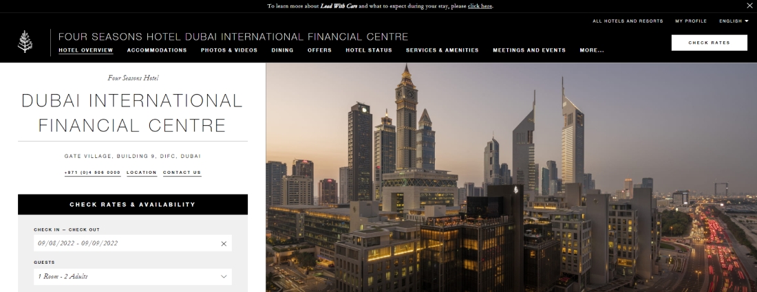 Four Season Hotel Dubai - Gitex Location