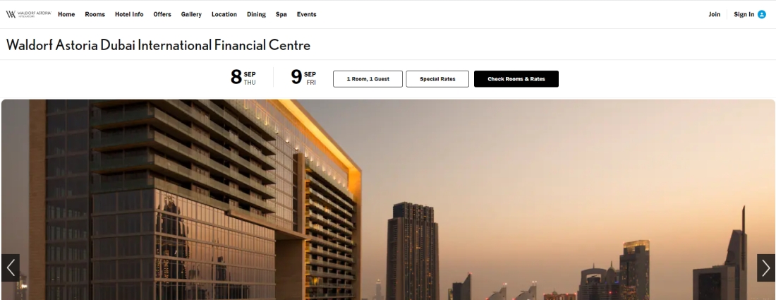 Waldorf Astoria Dubai International Financial Center - Global Dev Slam Location